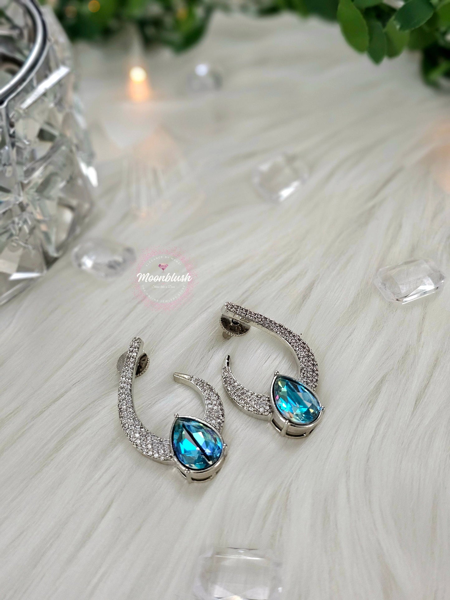 Dazzling American Diamond Earrings in Nano settings & CZ Stone