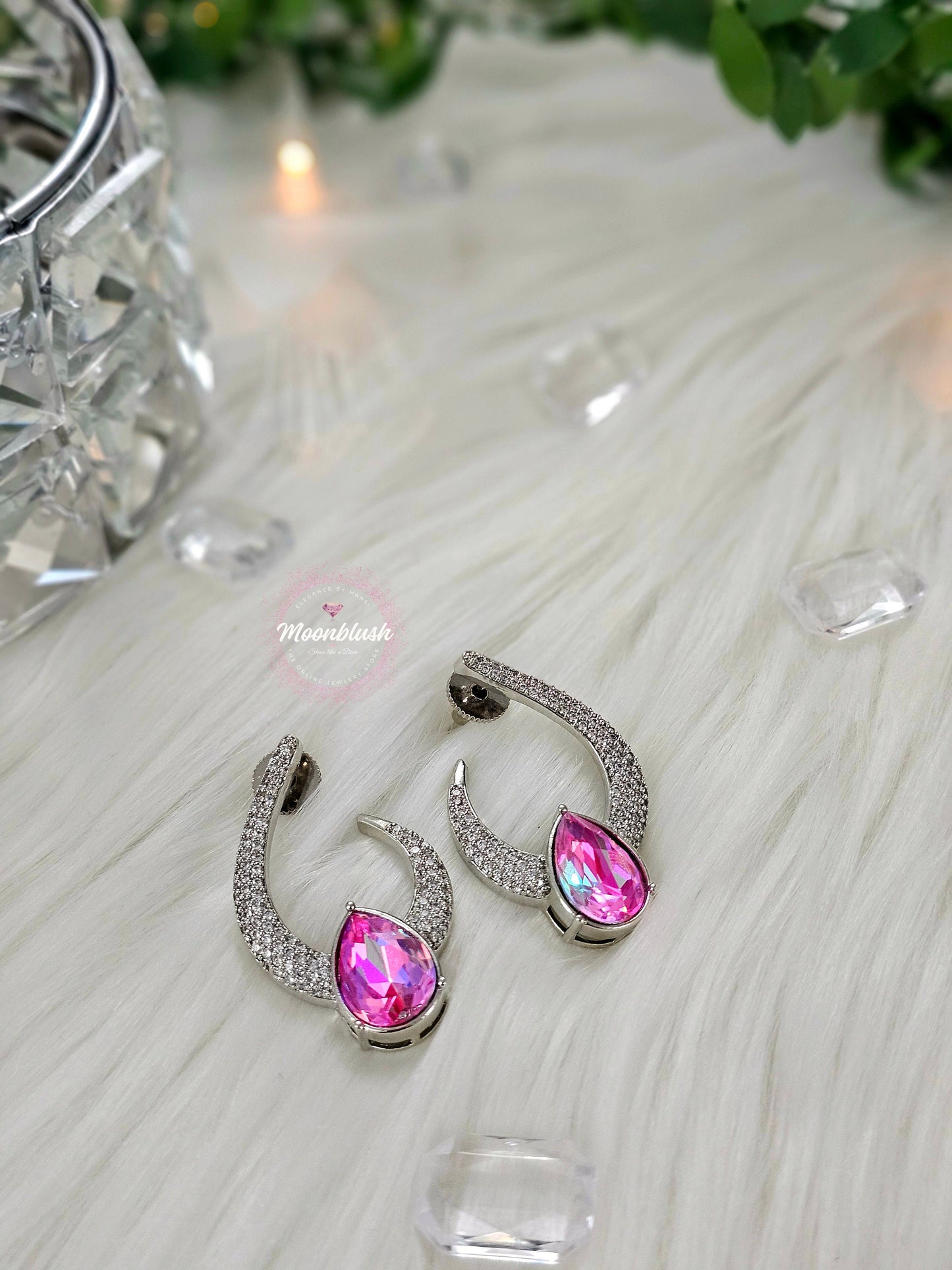Dazzling American Diamond Earrings in Nano settings & CZ Stone