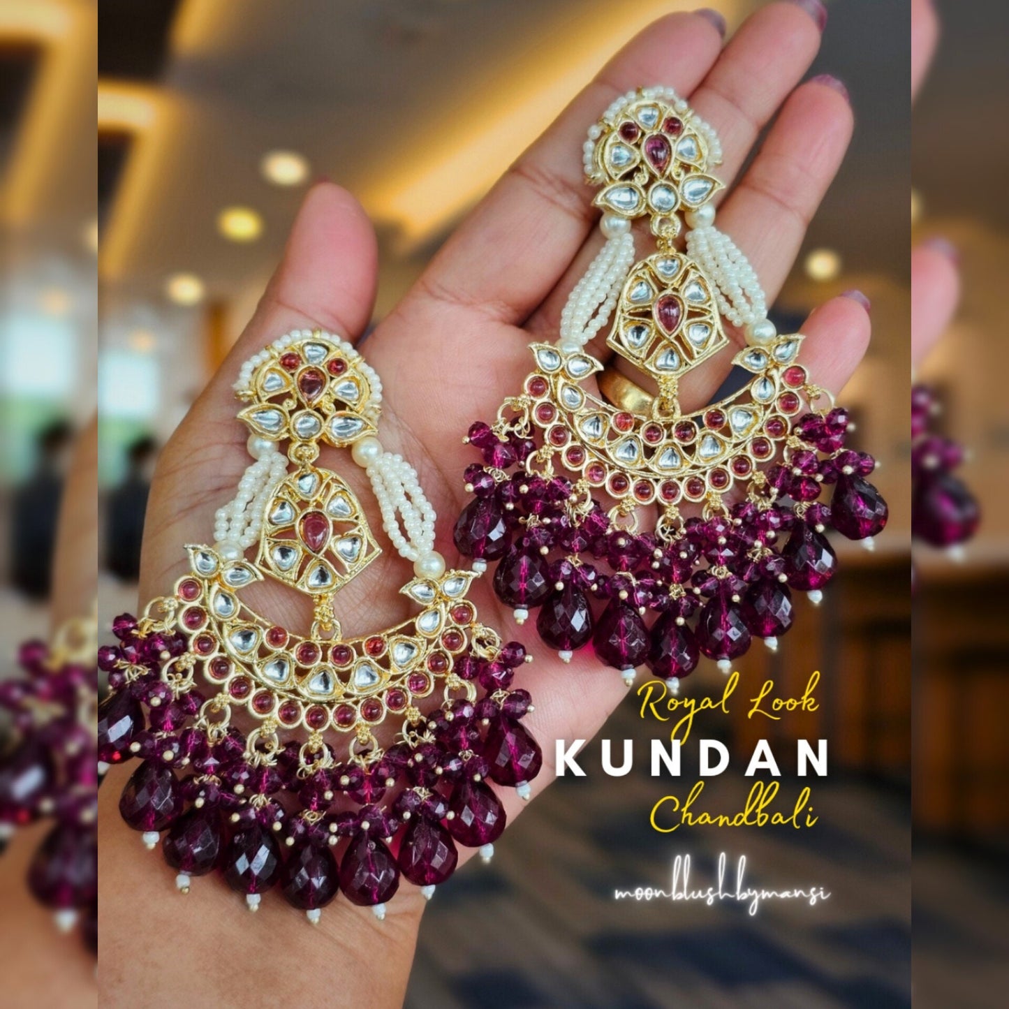 Royal Look Kudan Earrings - where tradition meets the style