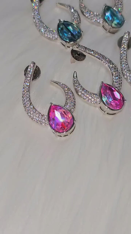 Dazzling American Diamond Earrings in Nano settings & CZ Stone